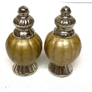 Julia Knight Peony Toffee Brown Salt & Pepper Shaker Set